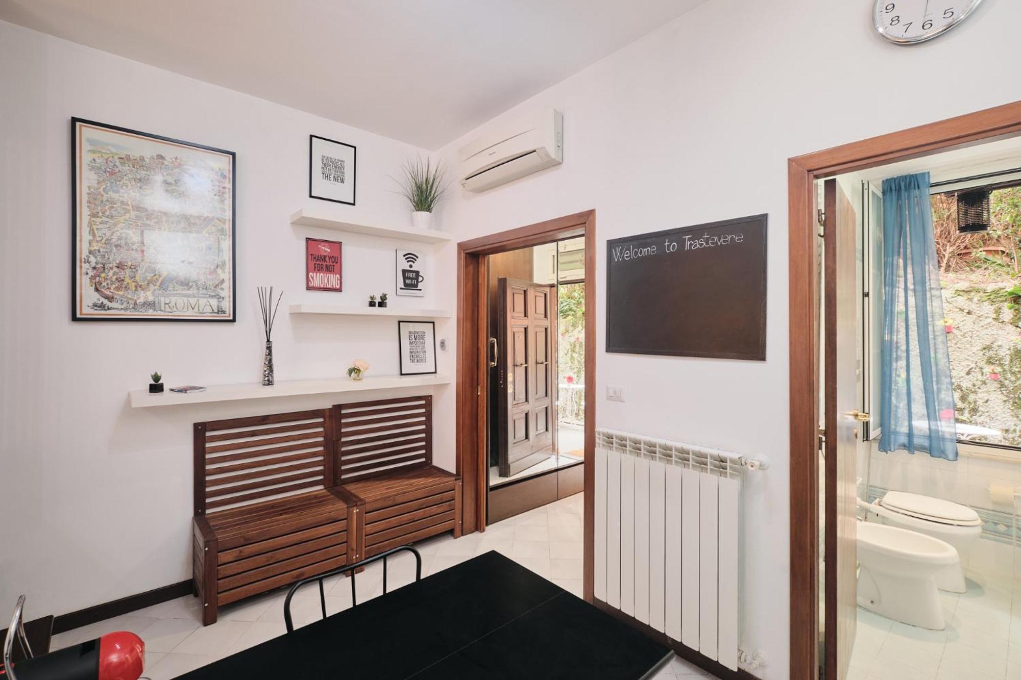 Trastevere- Flat Con Giardino, Ac, Wi-fi & Netflix Appartement