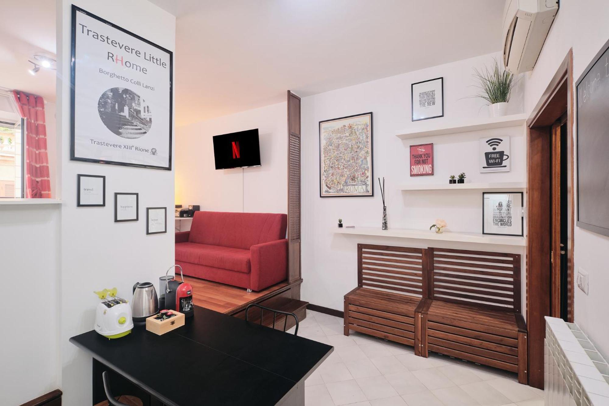 Trastevere- Flat Con Giardino, Ac, Wi-fi & Netflix Appartement *