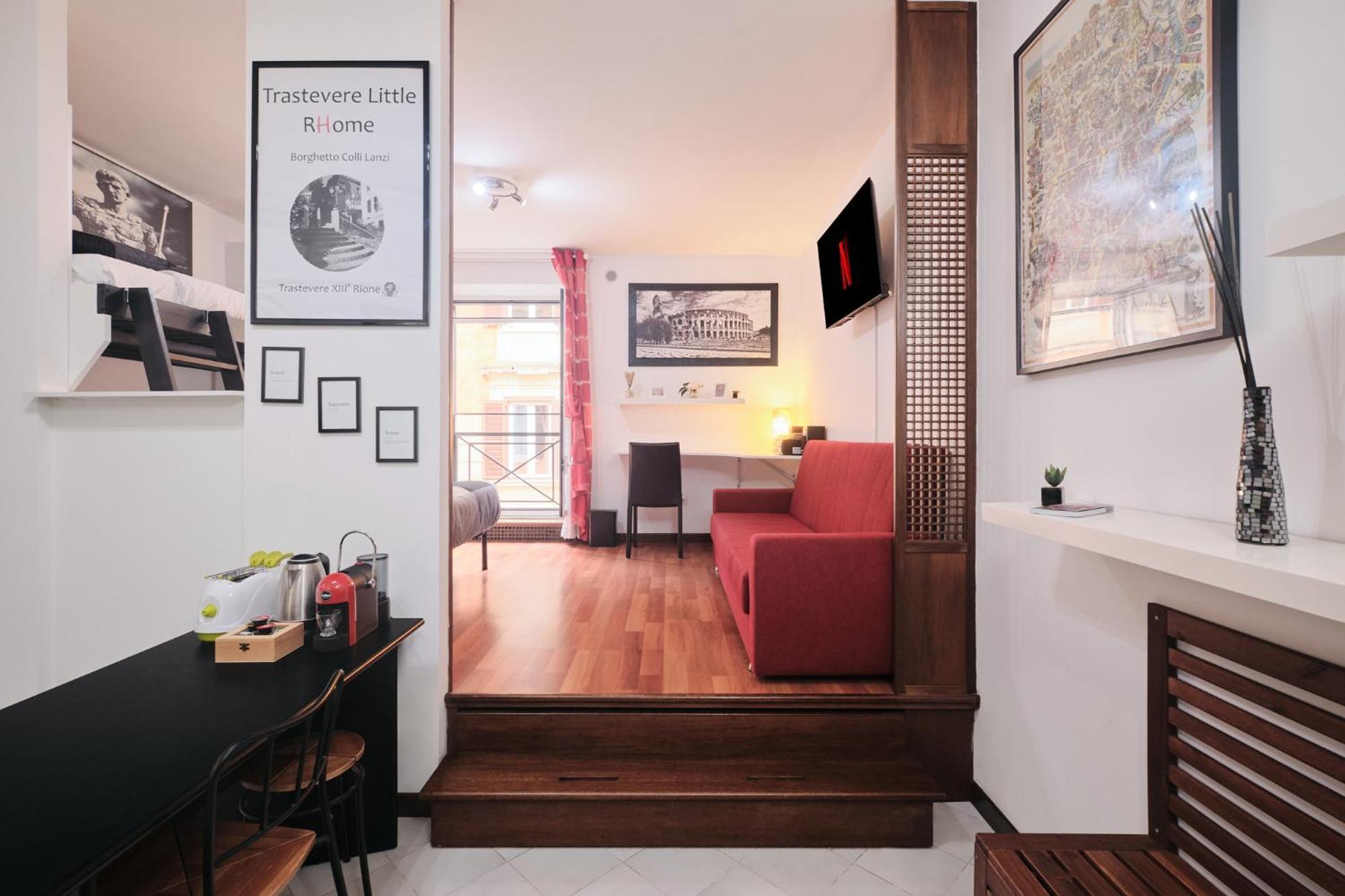 Trastevere- Flat Con Giardino, Ac, Wi-fi & Netflix Appartement